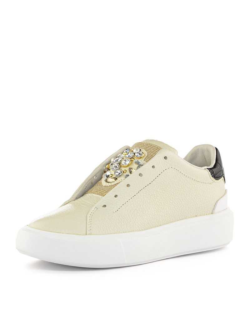 APEPAZZA sneaker in pelle donna Perlie bianco