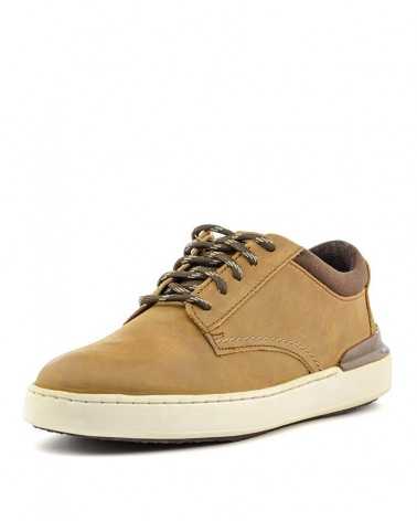 Scarpa Clarks Court Lite Derby - colore marrone - vista diagonale