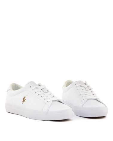 Scarpe Polo Ralph Lauren Longwood bianche-frontale