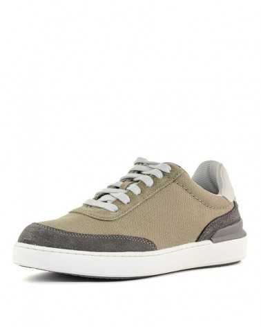 Scarpa Clarks CourtLite Tor canvas grigio-frontale