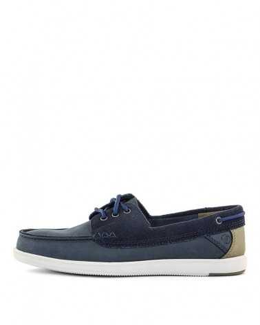 Mocassino Clarks Bratton Boat navy blue-lato esterno