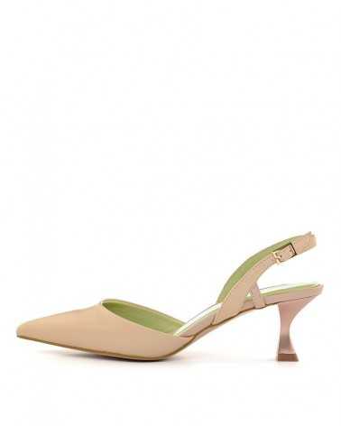 Slingback Apepazza Daisy nude-lato esterno