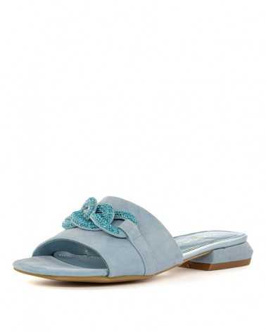 Ciabatta Tosca Blu Gladiolo azzurro-frontale