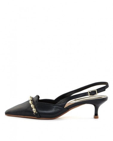 Slingback Cafenoir c1ef4014 nero-lato esterno