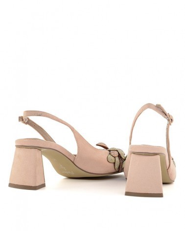 Slingback Menbur Volans nude-posteriore