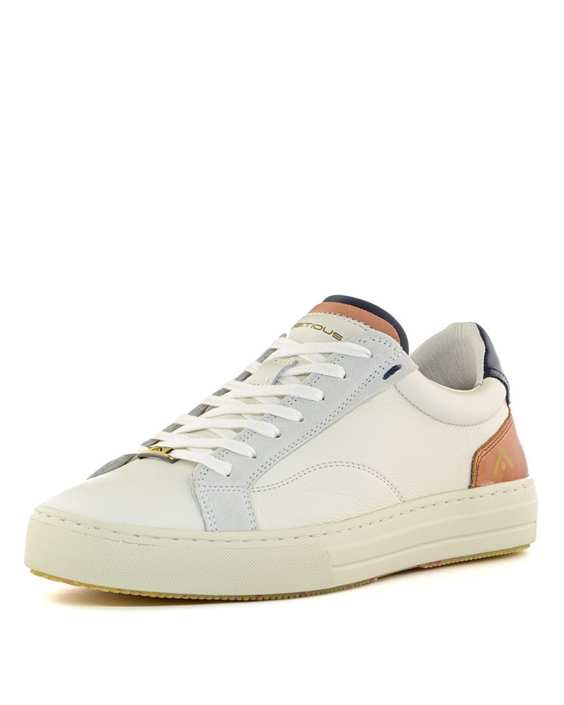 Scarpa Ambitious 11218-1861am bianco cognac-frontale